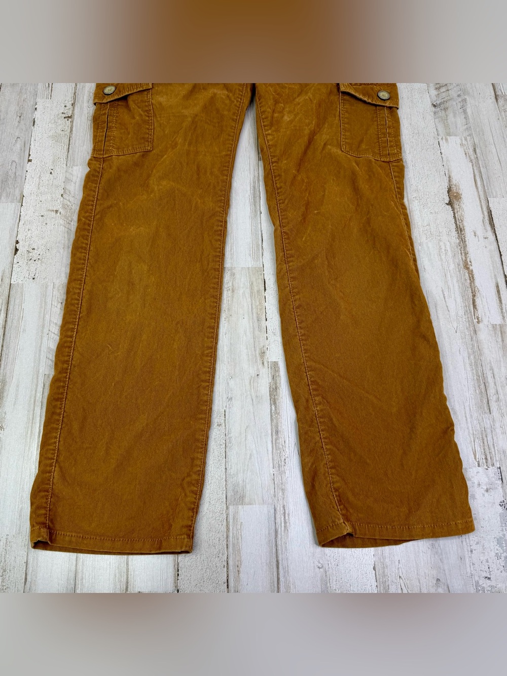 REI Pants Womens 6P (32x30) Tan Corduroy Cargo Pockets Outdoors - Picture 3 of 10